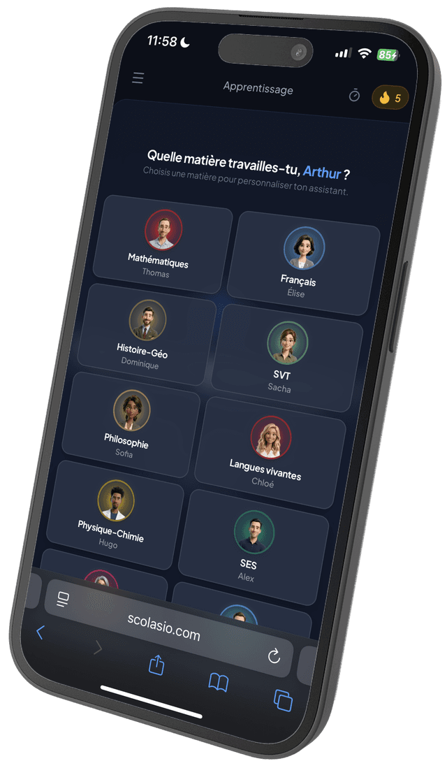 Aperçu de l'app