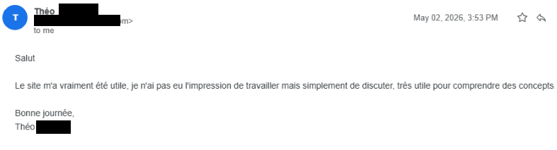 Message de Théo M.